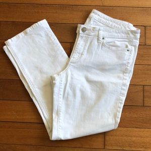 Ann Taylor Loft Modern Straight Jeans, white